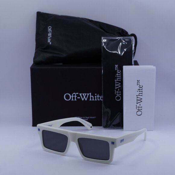 Off-White OERI13Z CHANDLER 0107 Square Sunglasses – White\ Grey - Picture 1 of 10